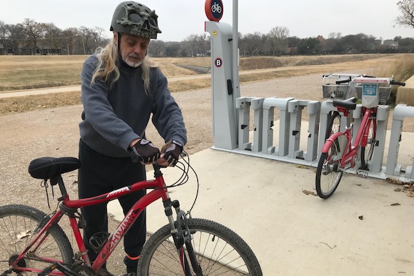 Tom Frye on the Fort Worth Trinity Trail