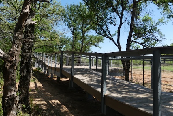 The ramp to the Bison Deck is gently sloped and is wheelchair and walker accessible. Photo by Michael Smith.