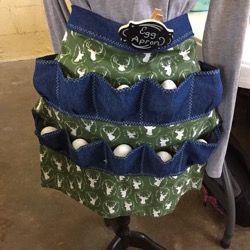 Chicken show egg apron