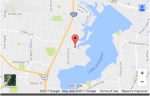 Proposed disposal well site near Lake Arlington