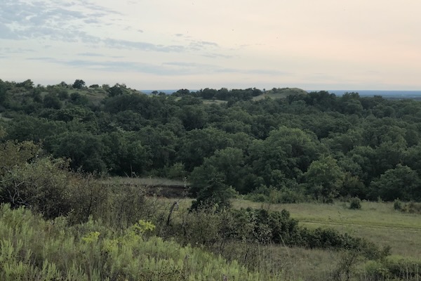 ​A sunset view from a ridge in Unit 7. Photo by Michael Smith.
