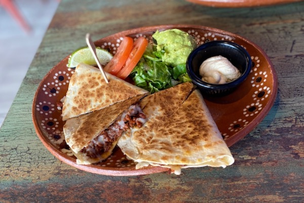 Mariachi's vegan quesadillas