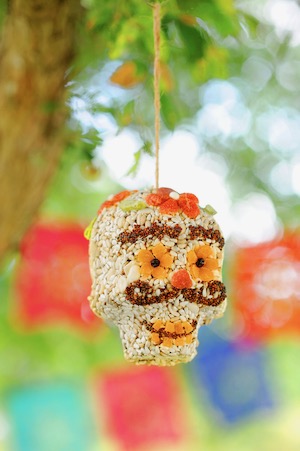 Rooster Home and Hardware birdseed sugar skull