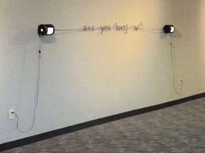 Dallas artist Moni Bell Hung Up