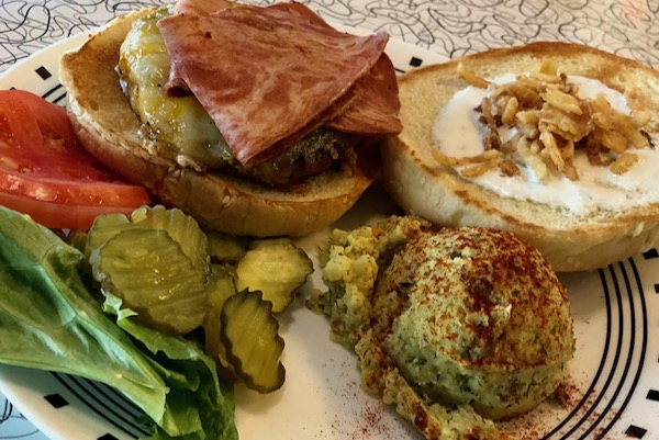 Bacon Ranch Cheeseburger at Spiral Diner. Photo by Andrew Ridout.