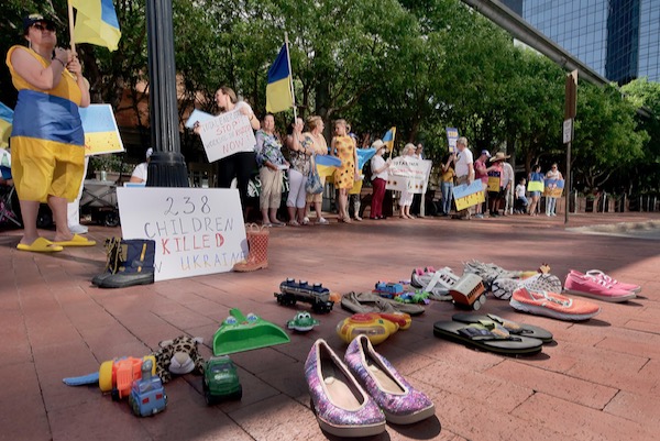 Total protest in Fort Worth. Photo by Jim Domke.