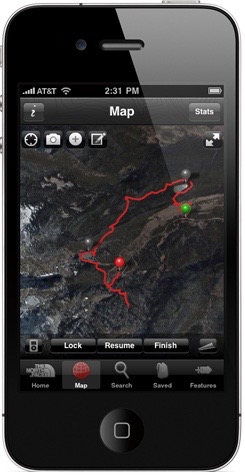 Trailhead by Northface app