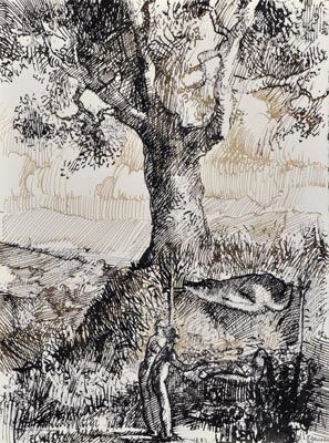 Study for Clouds of Unknowing by Barnaby Fitzgerald