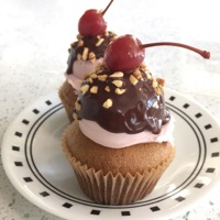Spiral Diner cupcake