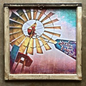 Photo in reclaimed frame by Annie Holland, owner of Lone Chimney Mercantile
