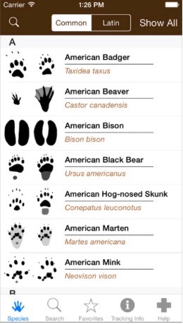 iTrack Wildlife app