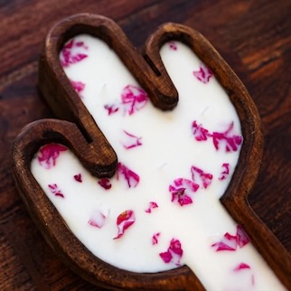 Cactus Doughbowl Soy Candle