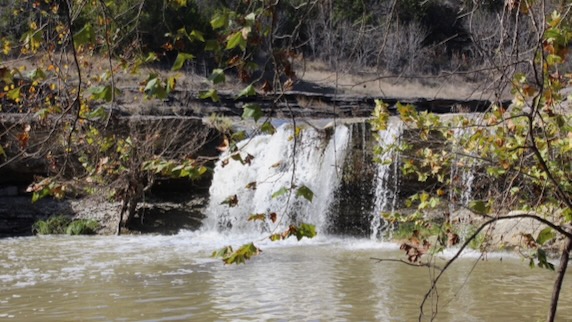 The namesake Fall Creek on the ranch