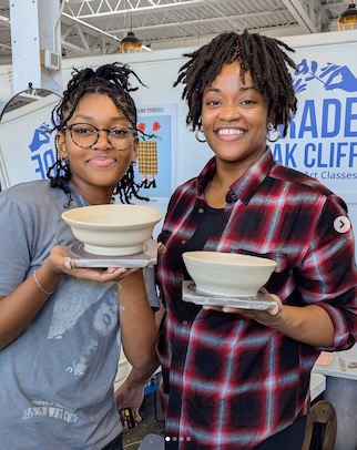 Pottery class at Trade Oak Cliff