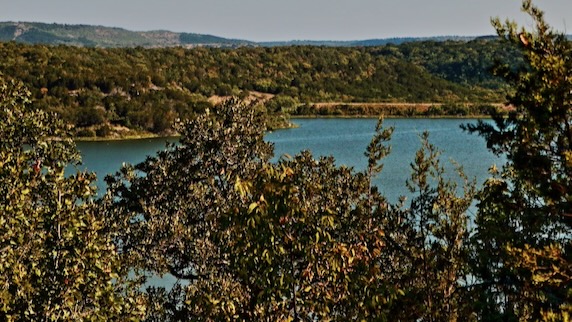 A view of Lake Tucker from one of the park’s ridges.