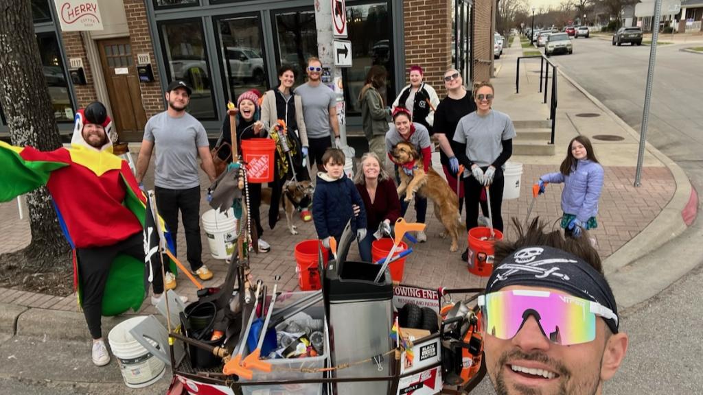 On Halloween last year, some members the Fairmount Trash Pirates donned costumes