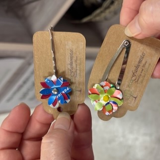 Hairpins made from aluminum cans