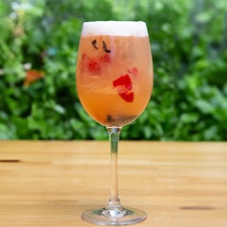 Zero-proof Sangria mocktail from True Food Kitchen in Dallas