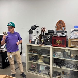 Robby Seagroves with Elvis tape