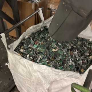 Shredded circuit boards