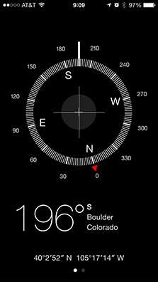 iPhone compass