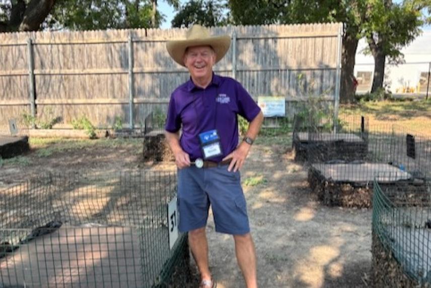 Master Gardener and lead composter for Fort Worth Botanic Garden Lance Johnson