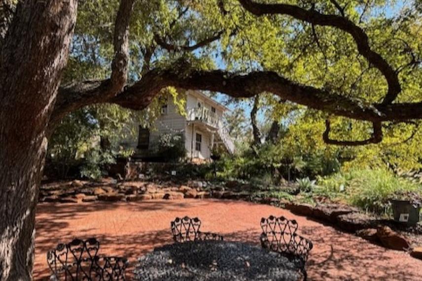The lily pond at Weston Gardens was built in the 1930s. Photo by Michael Smith.