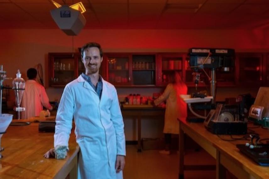 UTA assistant prof of earth and environmental science Nathan Brown at UTA