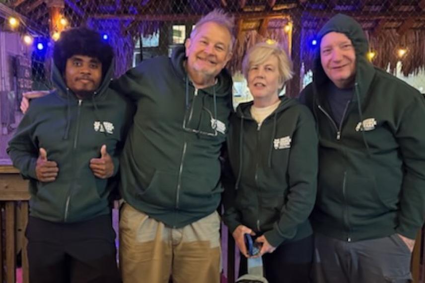 Green Source Texas team at the Whooping Crane Fest in Port Aransas last month.