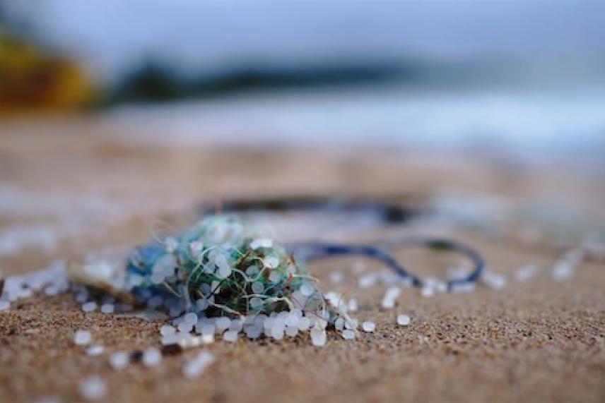 Nurdles on Beach