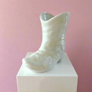 White ceramic boot