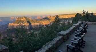 A view from Grand Canyon Lodge in 2023