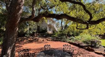 The lily pond at Weston Gardens was built in the 1930s. Photo by Michael Smith.