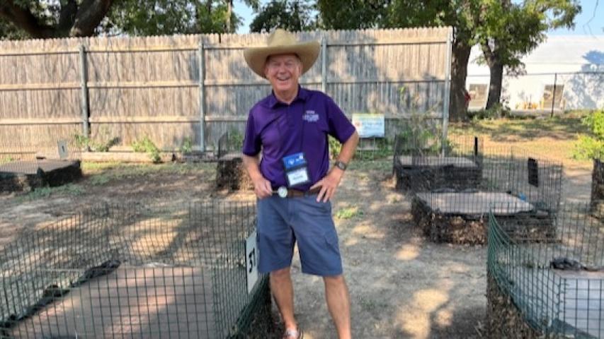 Master Gardener and lead composter for Fort Worth Botanic Garden Lance Johnson