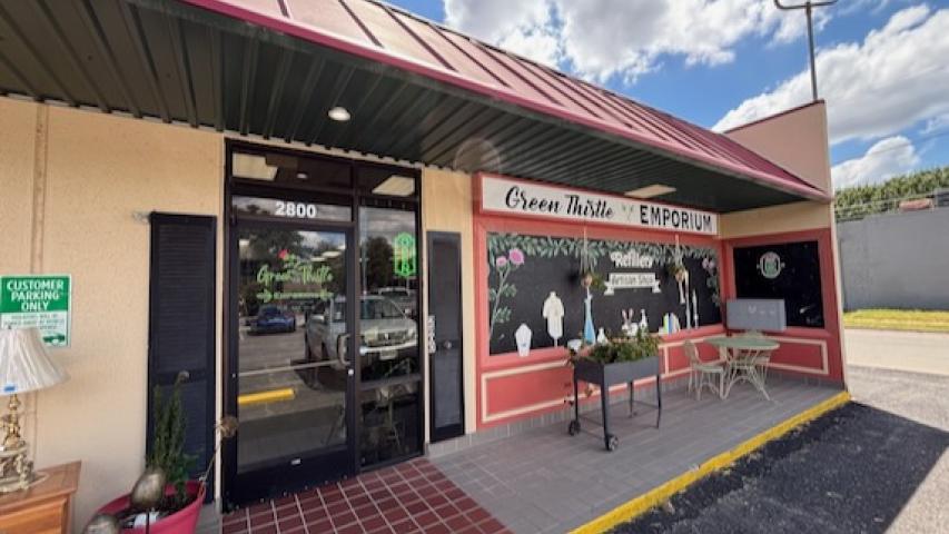 Green Thistle Emporium storefront in Fort Worth