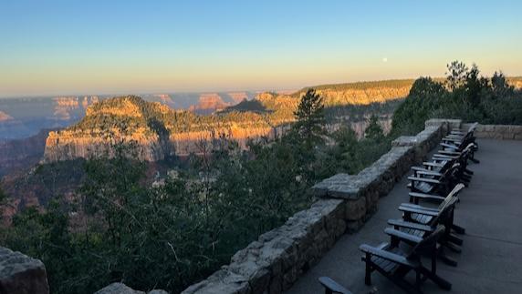 A view from Grand Canyon Lodge in 2023