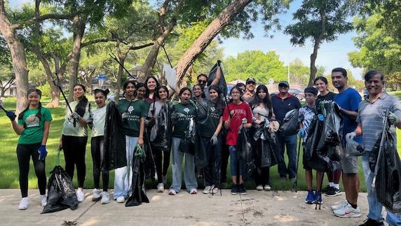 A litter pickup was held before the Green Ambassador Certification Program in June. Courtesy of One Earth One Chance.