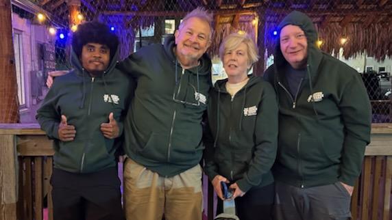 Green Source Texas team at the Whooping Crane Fest in Port Aransas last month.